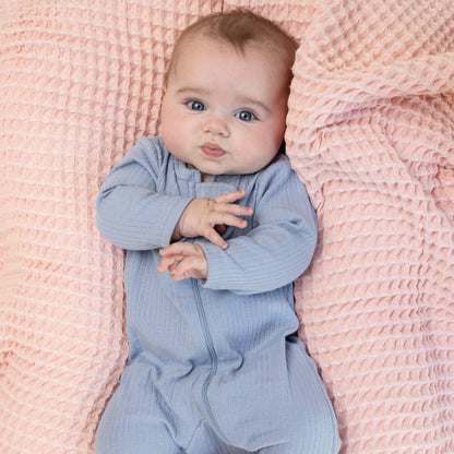 100% Cotton Blanket - Blush