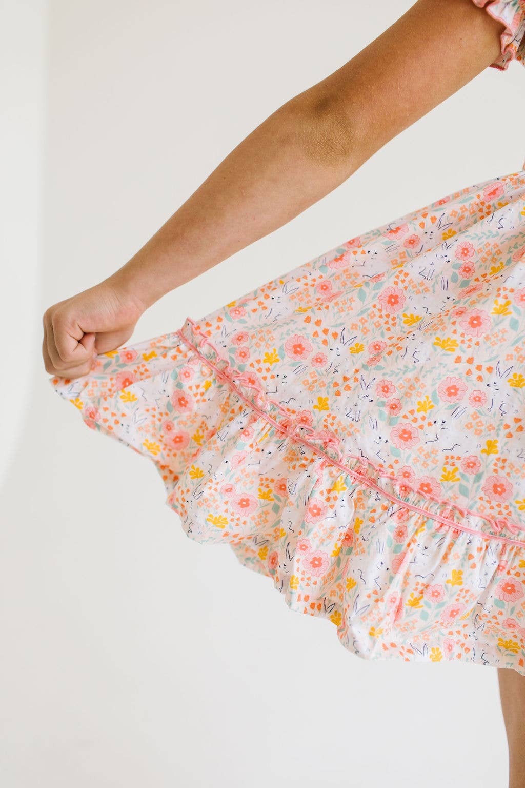 Aura Poplin Dress - Bunny Field