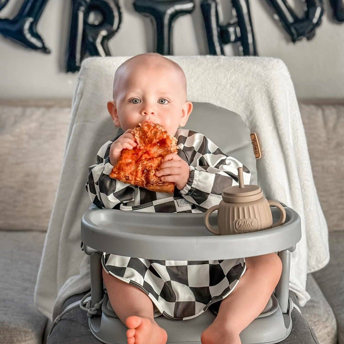 The Grayson Long Sleeve Bib - Checkered