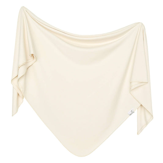 Knit Swaddle Blanket - Cru