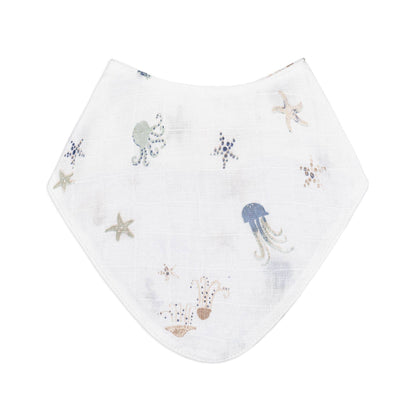 Muslin Bib Set - Cove Ocean