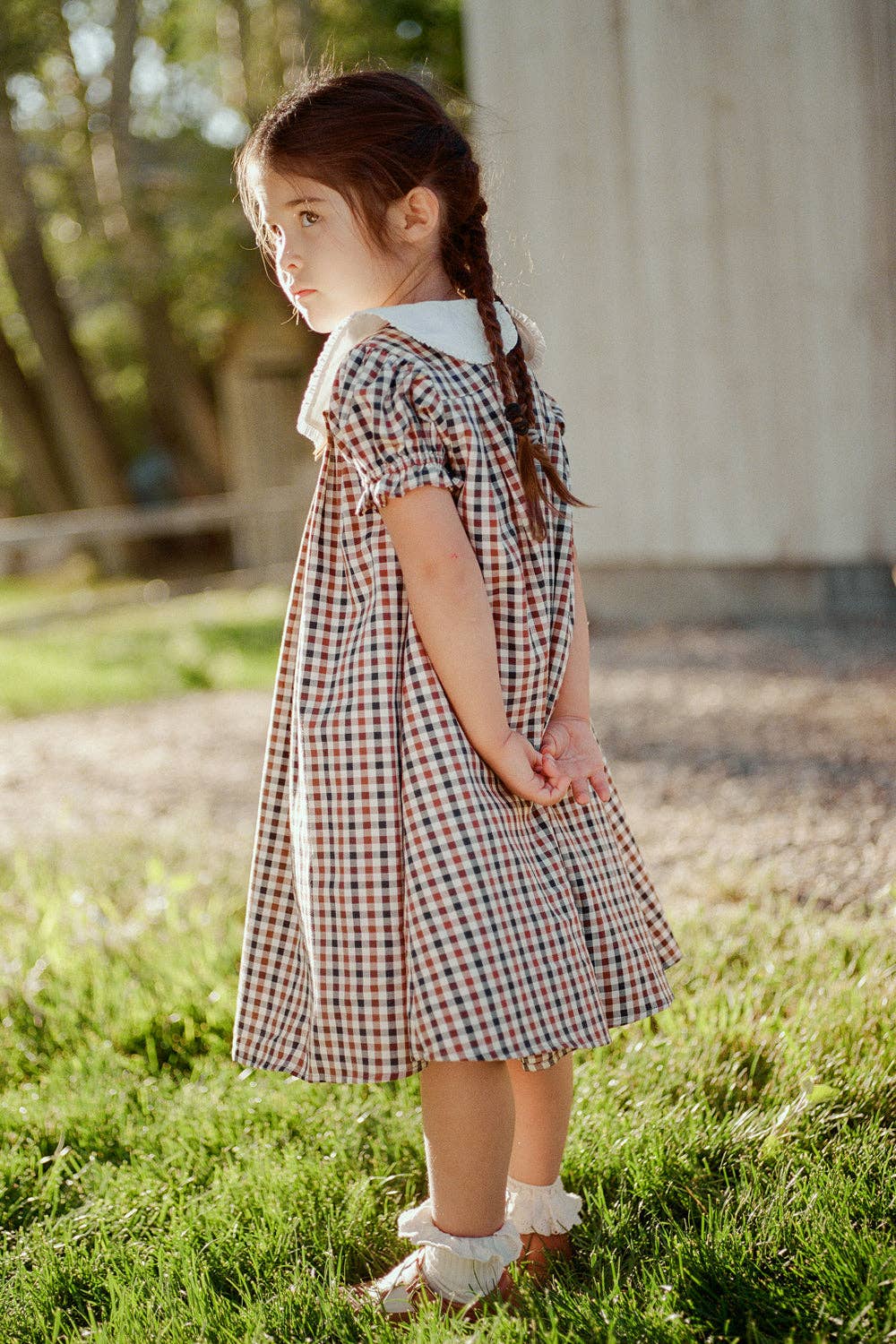 Mini Emery Dress in Chestnut