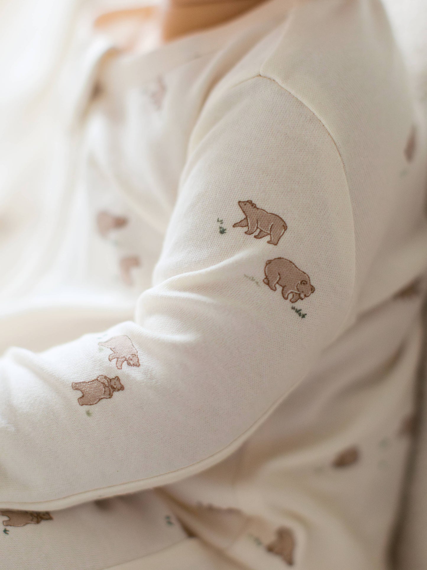 Organic Zip Sleeper - Bear