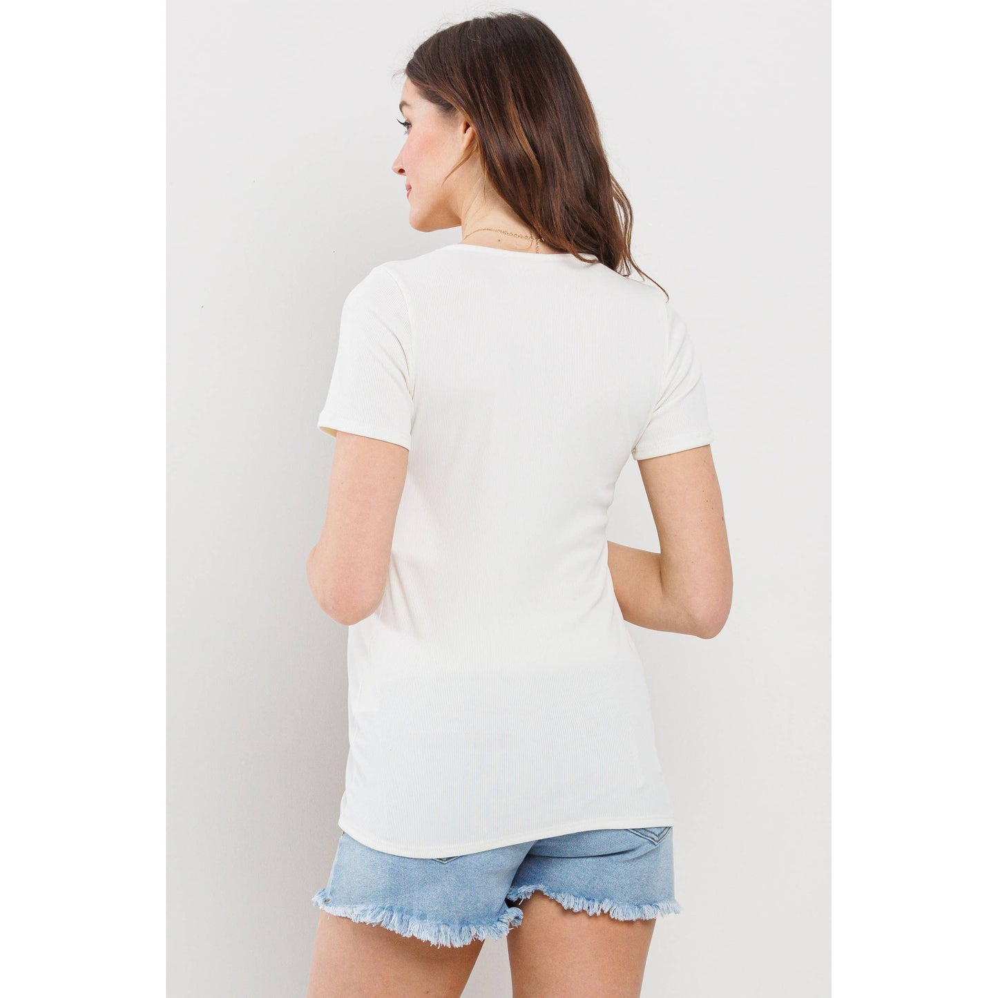 Ribbed SS Top Maternity