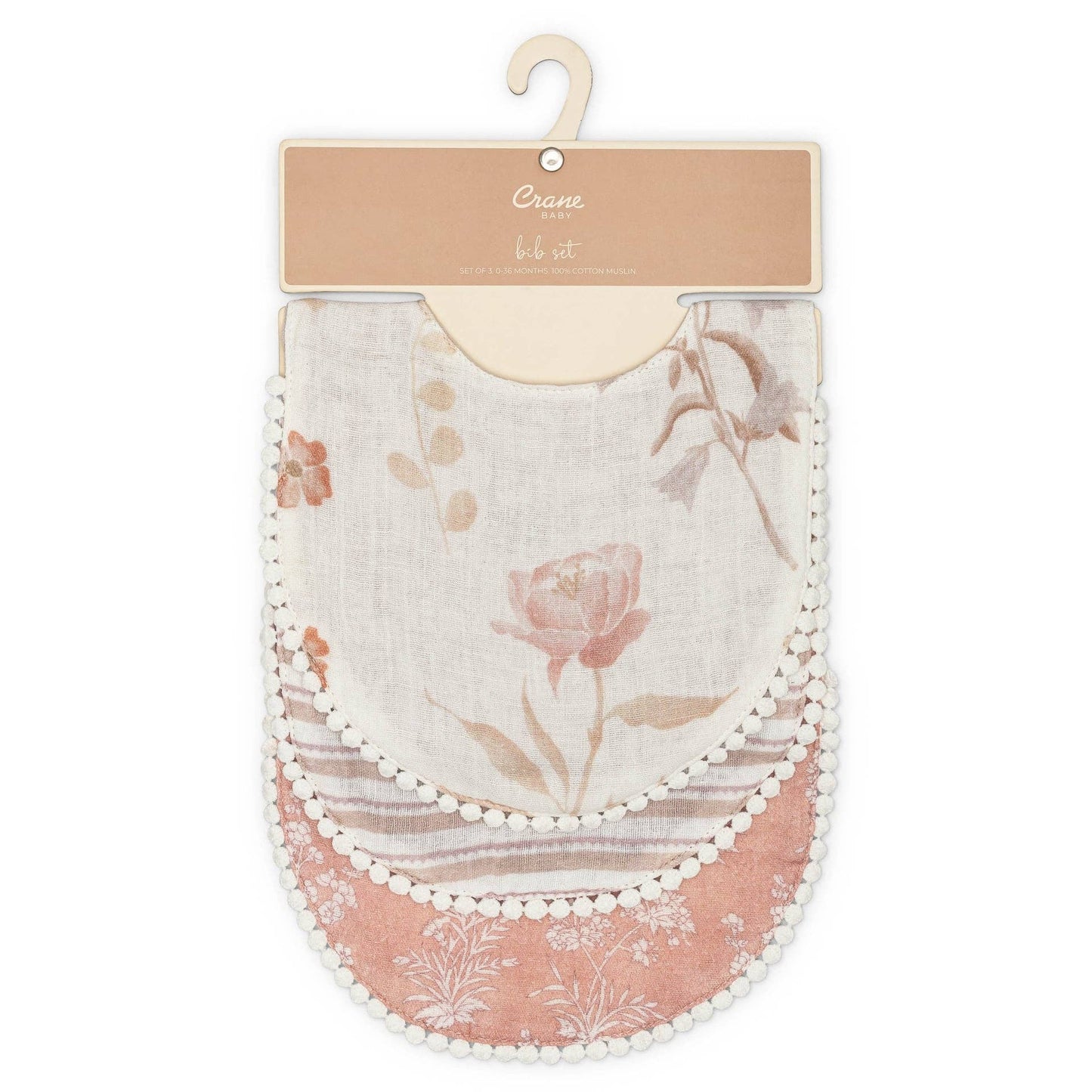 Muslin Bib Set - Violet