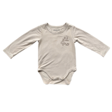 Long Sleeve Bodysuit Bamboo - Trains