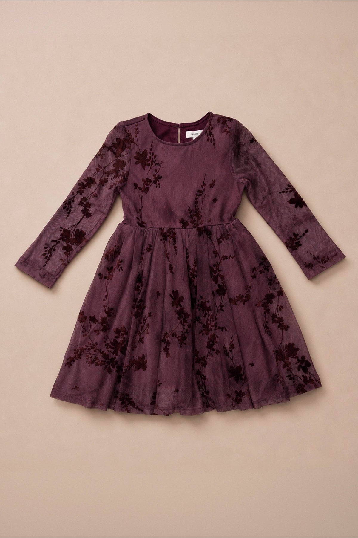 Mini Blair Dress - Maroon Burnout