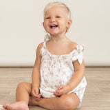Organic Bubble Romper - Roses