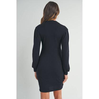 Maternity LS Rib Knit Dress