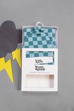 STORMY CHECK SWADDLE & BEANIE