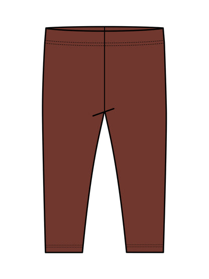Lennon Ribbed Leggings - Garnet