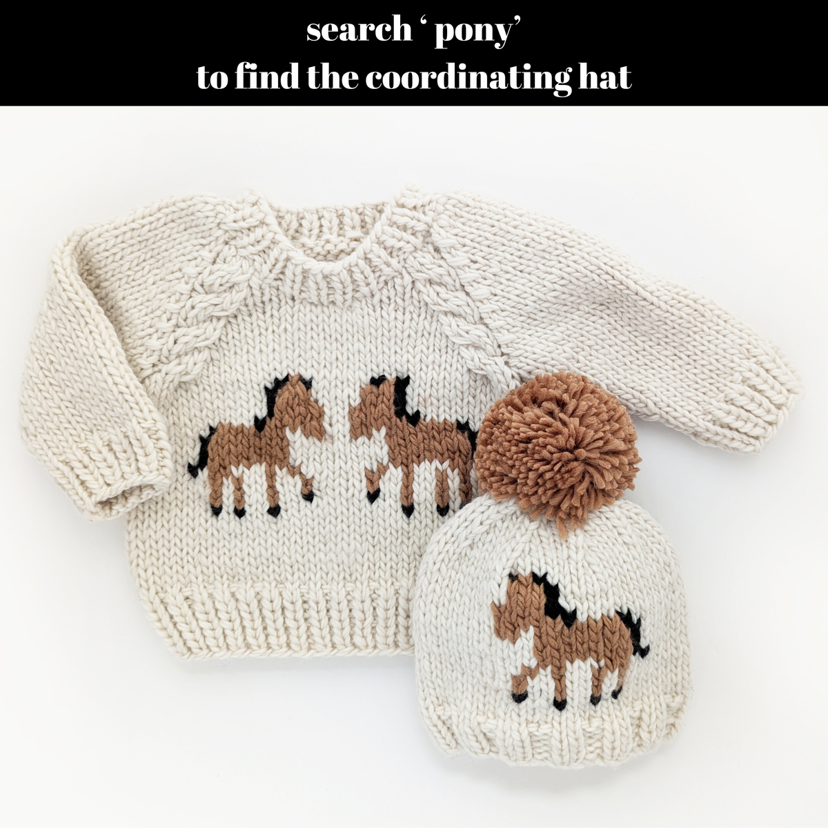 Knit Sweater Natural - Pony