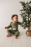 Long Sleeve Bodysuit Bamboo - Trains