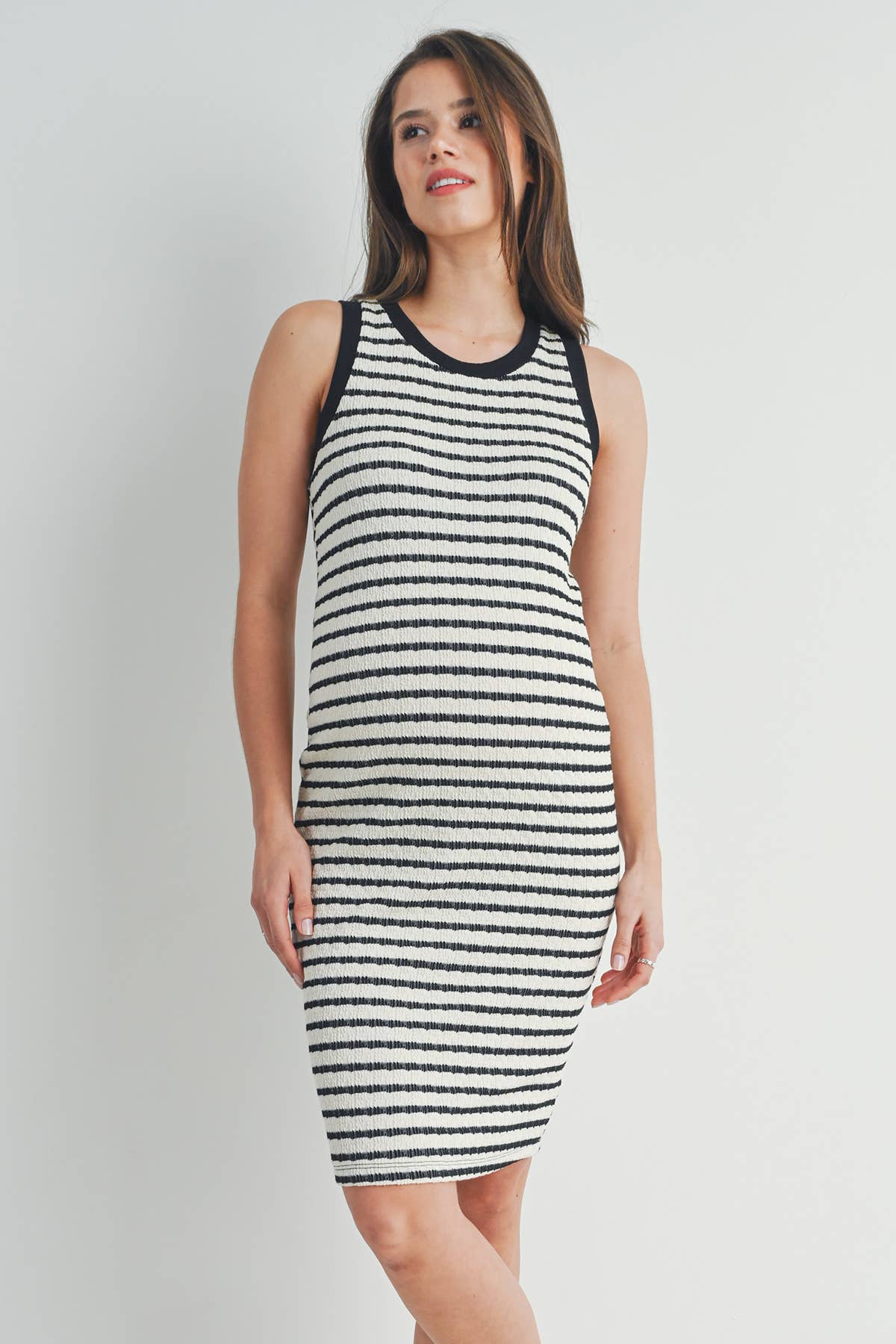 Striped Bodycon Dress Maternity