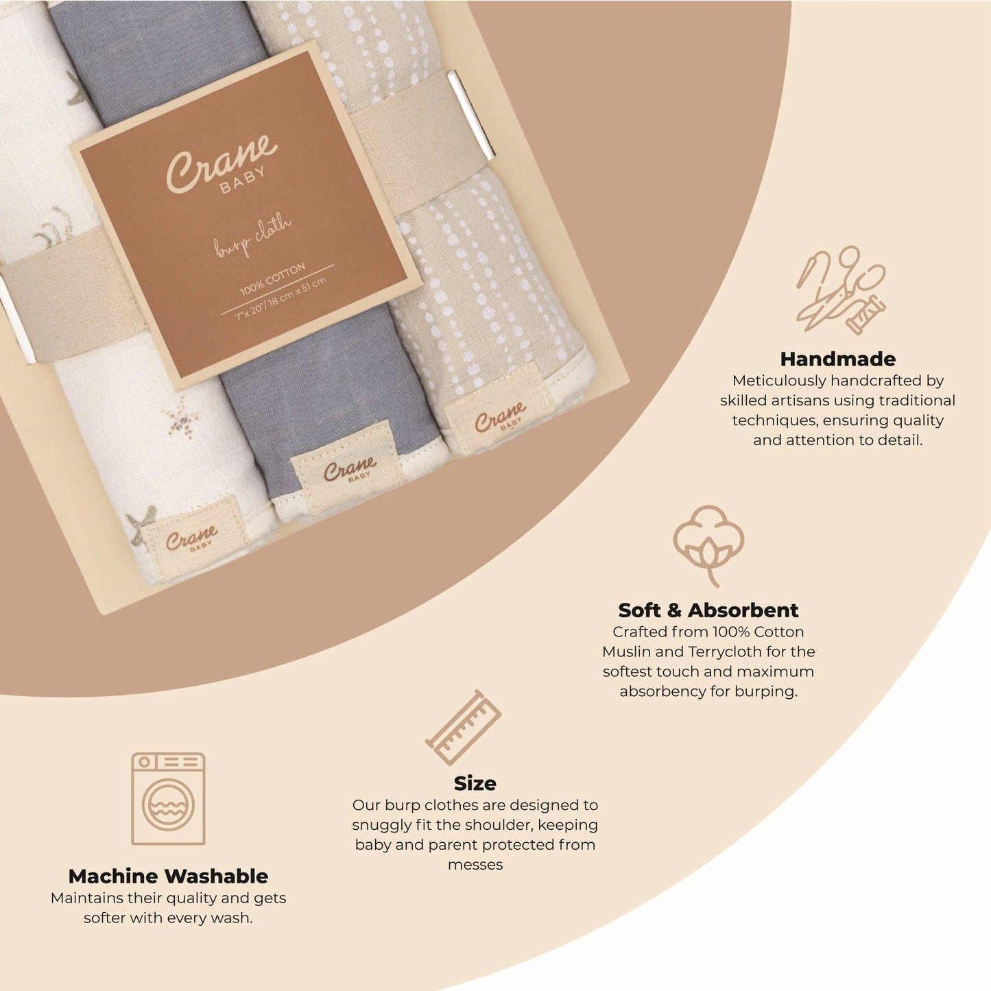 Burp Cloth Set - Ocean
