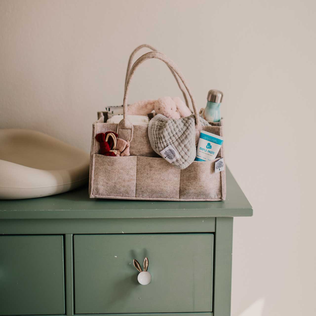 Diaper Caddy - Oatmeal