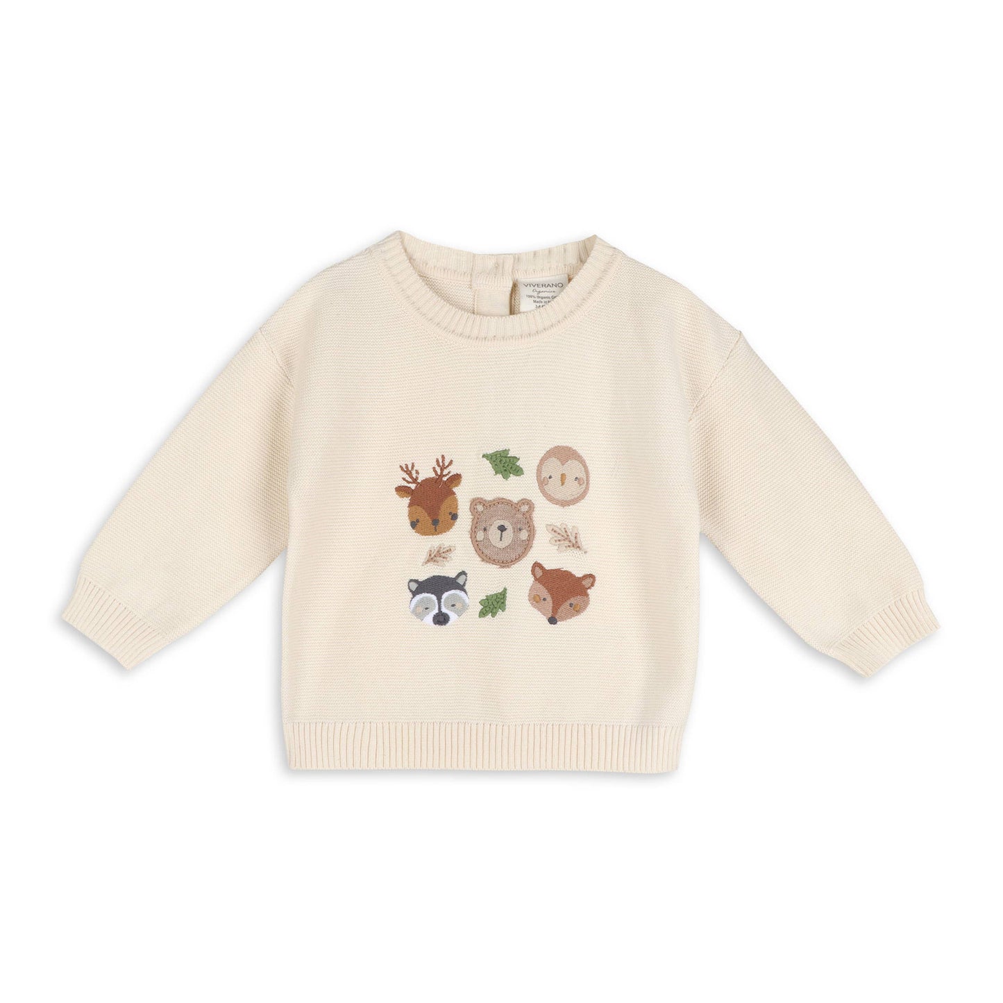 Cream Knit Pullover - Woodland