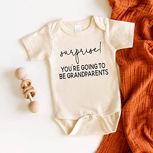 Surprise Grandparents Onesie