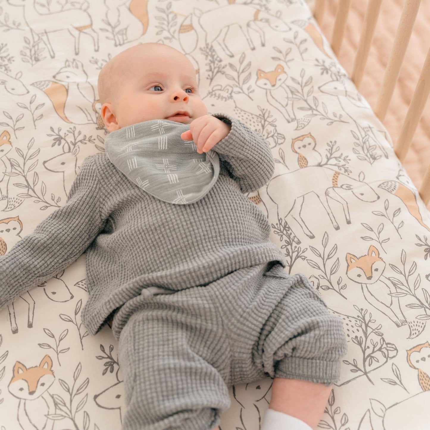 Fitted Crib Sheet - Ezra