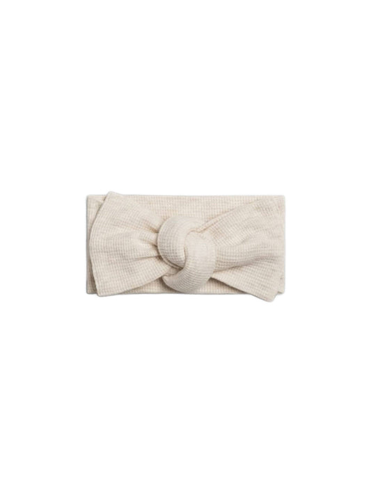 Waffle Bow Wrap - Heather Oat