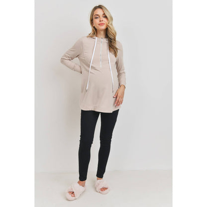 Maternity Nursing Half-Zip Hoodie