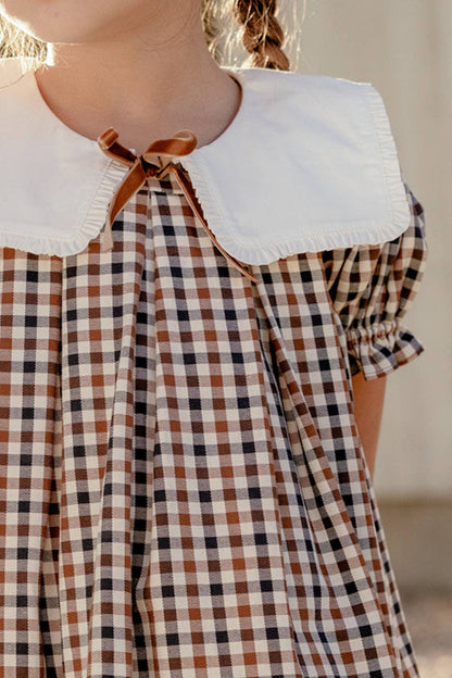 Mini Emery Dress in Chestnut