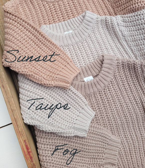 Mali Wear - Chunky Baby Sweater - Taupe