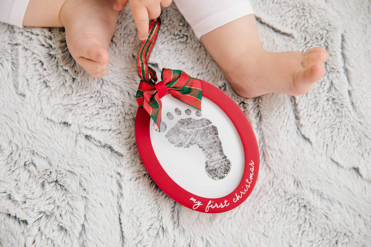 Double-Sided Photo & Babyprint Christmas Ornament Kit, Red