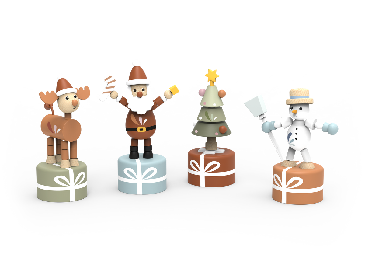 Christmas Pushing Puppet