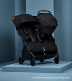 Silver Cross Jet Double Travel Stroller-Black