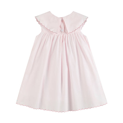 Scallop Collar Dress - Bunnies