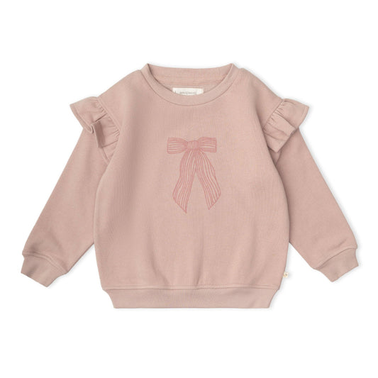 Org. Ruffle Sweatshirt - Bow