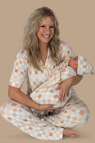 MUTED CHECK SWADDLE & BEANIE