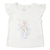 Organic Shorts Set - Blue Floral