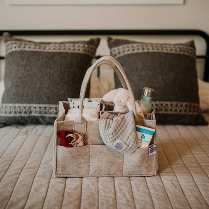 Diaper Caddy - Oatmeal