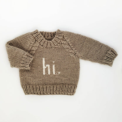 Knit Sweater Pebble - Hi.