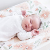 Crane Baby - Parker Quilted Floral Change Pad Cover