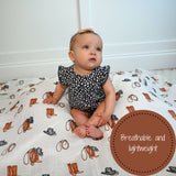 Boots Western Muslin Swaddle Blanket