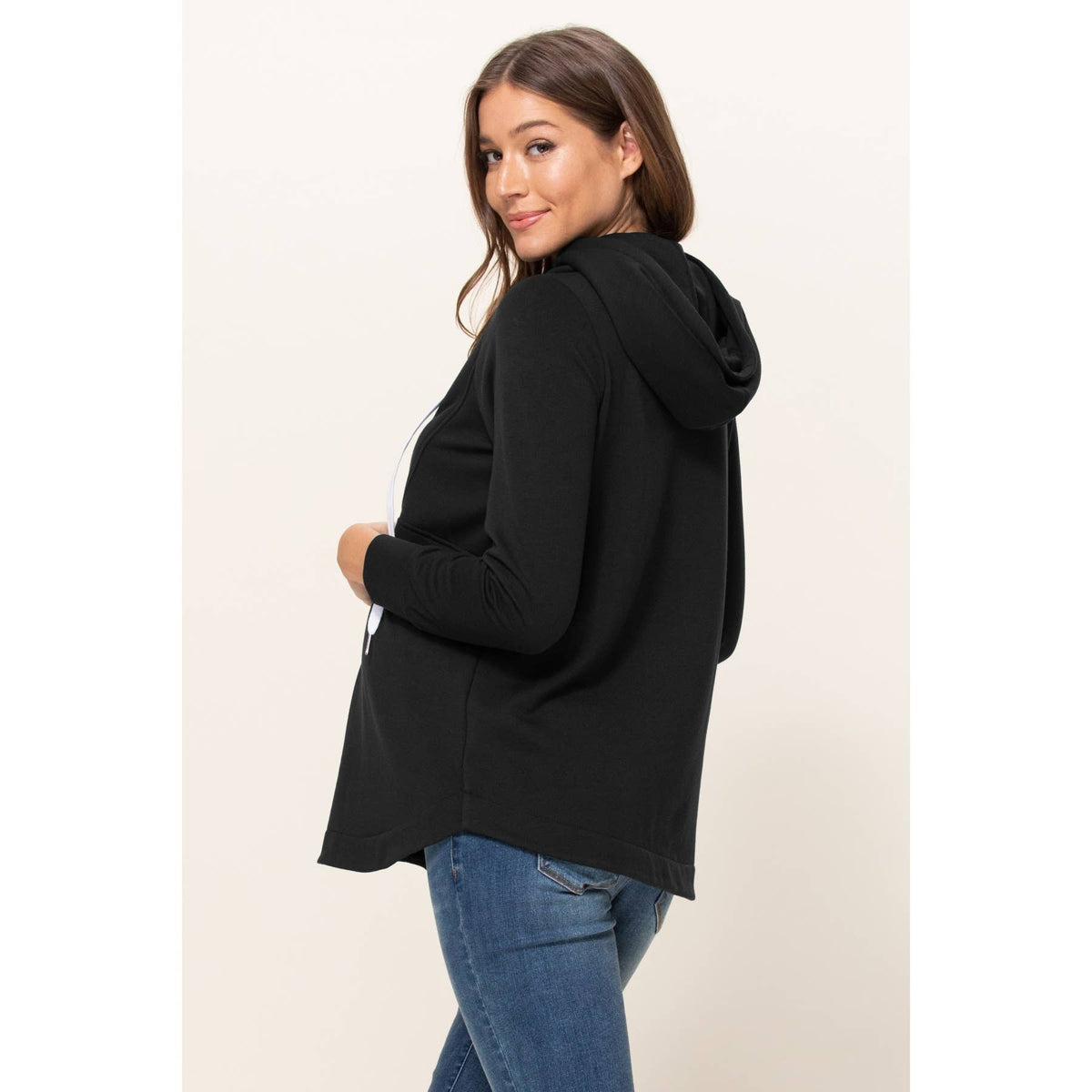 Maternity Nursing Half-Zip Hoodie