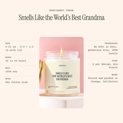 World's Best Grandma Candle