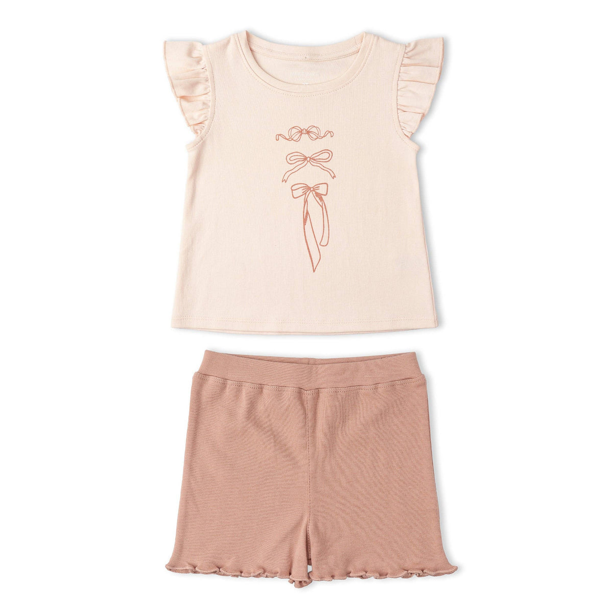 Organic Shorts Set - Bows