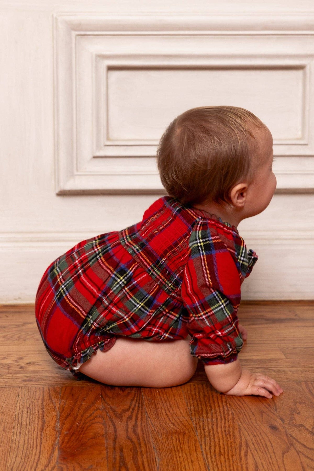 ICC Madeline Romper - Holiday Plaid