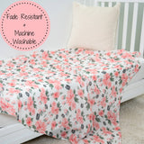 Pretty in Peony Baby Swaddle Blanket