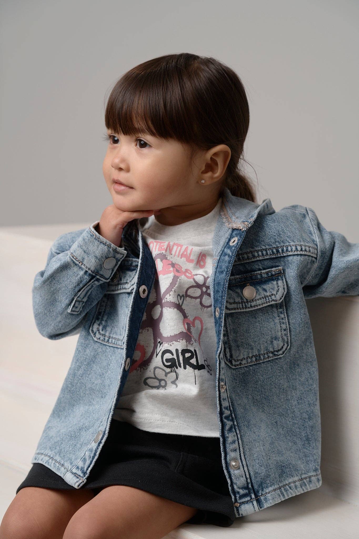 Hooded Jacket - Light Denim