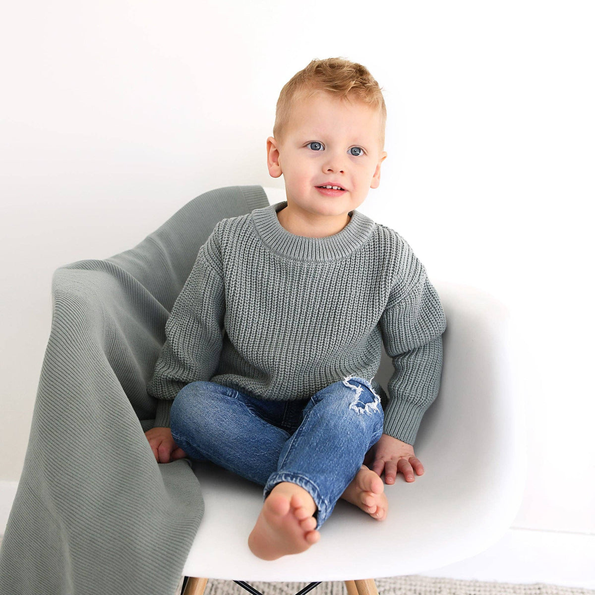 Knit Sweater - Eucalyptus