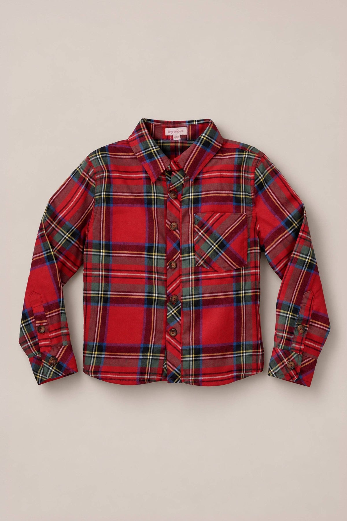 John Shirt in Holiday Plaid