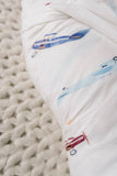 Vintage Airplanes Muslin Swaddle Blanket