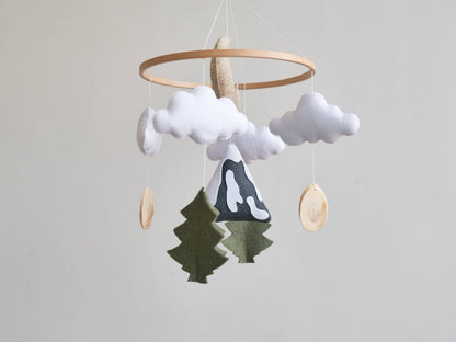 Baby mobile - Mountain nursery mobile - Baby crib mobile