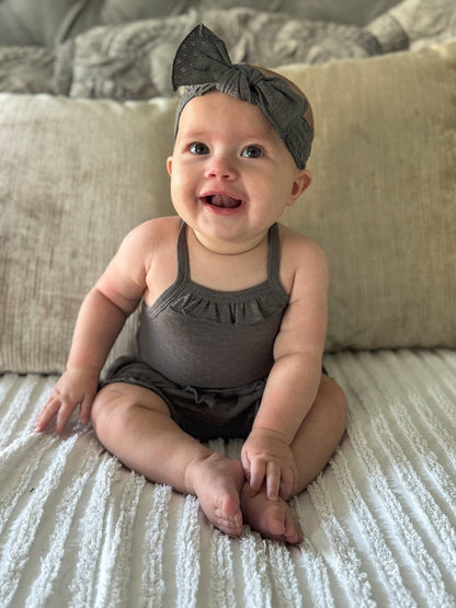 Feather | Organic Pointelle Ruffle Bloomer