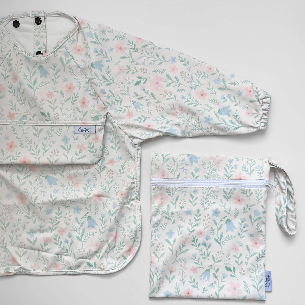 The Grayson Long Sleeve Bib - Wildflower Dreams